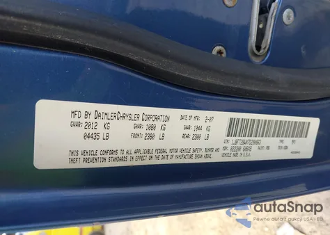 2007 Jeep Patriot Sport from USA, damaged, VIN 1J8FT28WX7D290863